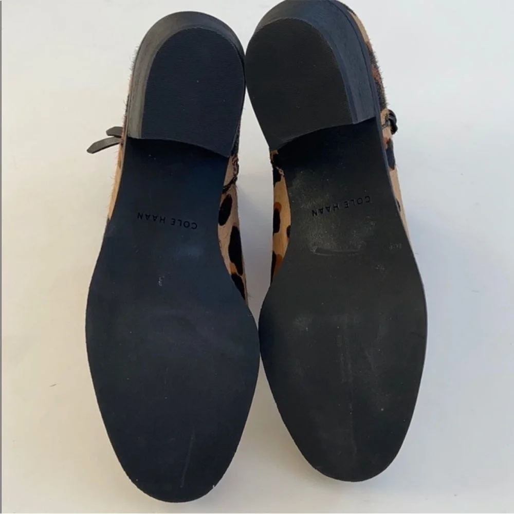 Like new Cole Haan Calf Hair / Leather Ankle Boots Size 7.5 - Picture 8 of 9